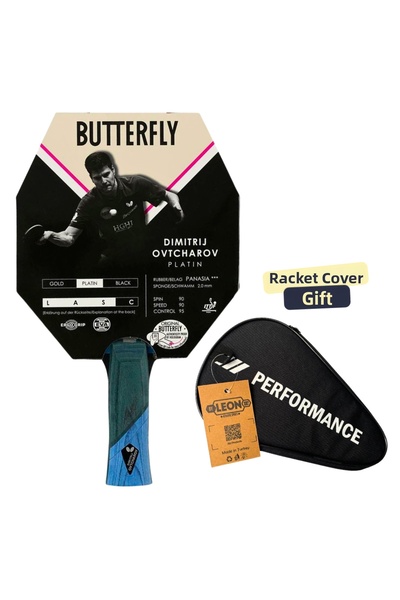 BUTTERFLY مضرب تنس الطاولة البلاتيني ديميتريج أوفتشاروف معتمد من الاتحاد الدو...