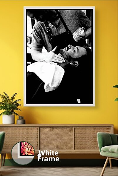 KOSS Dijital Tablou de pânză înrămat, decor de perete pentru îngrijirea bărba...