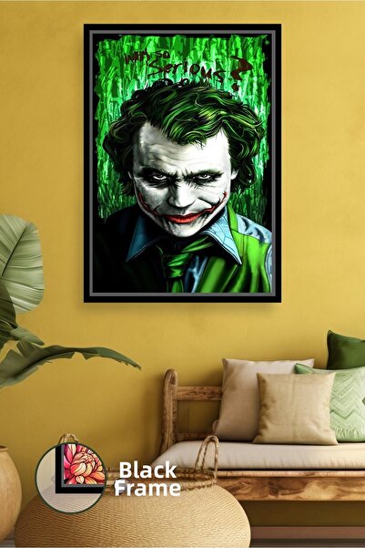 KOSS Dijital Decor de perete tematic Joker, pictură pe pânză înrămată pentru ...