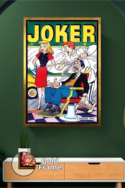 KOSS Dijital Decor de perete pentru bărbați cu tematică Joker, pictură pe pân...