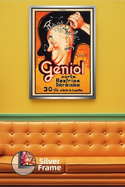 KOSS Dijital Decor de perete figurat cu banner de frizer amuzant, concept de ...