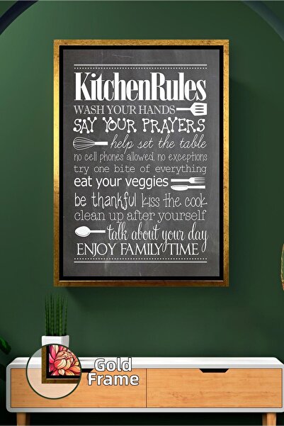 KOSS Dijital Reguli de bucătărie Tablou de perete Zona de luat masa de famili...