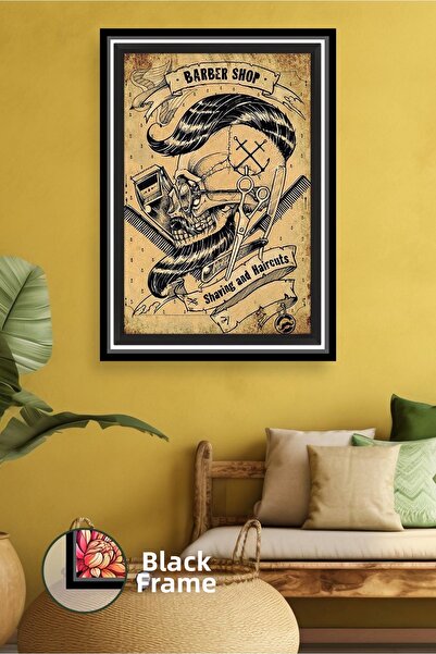 KOSS Dijital Tablou de pânză înrămat cu decorațiuni de perete cu pieptene și ...