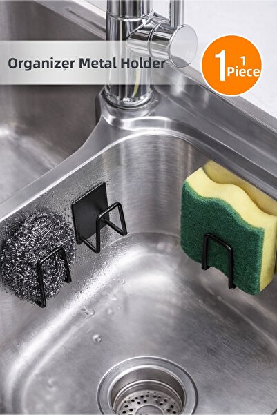 Orvila علاقة معدنية متعددة الأغراض ذاتية اللصق - أسود