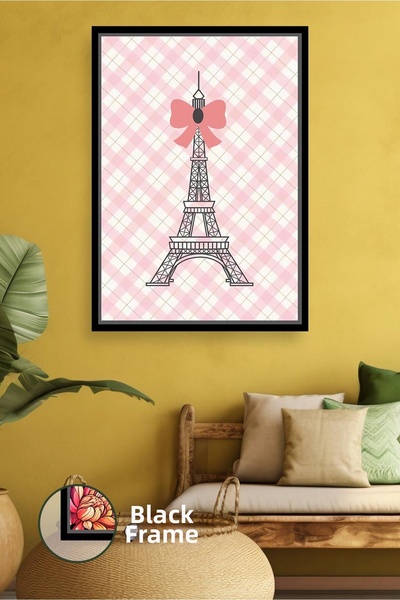 KOSS Dijital Pictură pe pânză înrămată, cu tematică a Turnului Eiffel din Par...