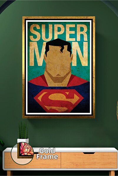 KOSS Dijital Διακόσμηση τοίχου σε ρετρό στυλ Σούπερμαν Κλασικό σχέδιο υπερήρω...