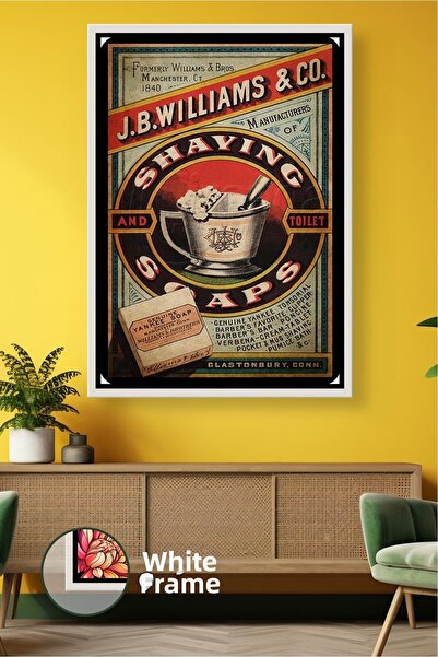 KOSS Dijital Pictură pe pânză tematică cu săpun de ras clasic și bol cu ​​spu...