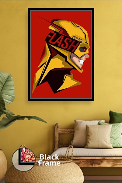 KOSS Dijital Pictură pe pânză cu cadru Reverse Flash DC Comics Decor de peret...