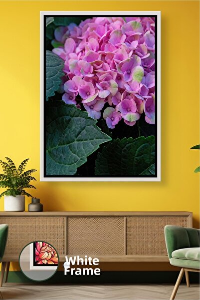 KOSS Dijital Floare de hortensie roz, model de flori modern, decorare pentru ...