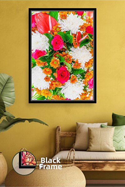 KOSS Dijital Buchet de flori colorate Pictură decorativă de perete Pictură pe...