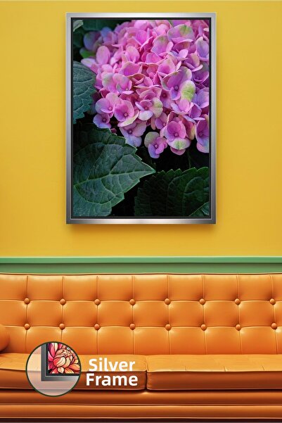 KOSS Dijital Floare de hortensie roz, model de flori modern, decorare pentru ...