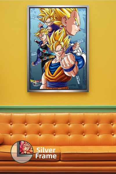 KOSS Dijital Dragon Ball Z Goku Vegeta Trunks Super Saiyan Power Scene Anime,...