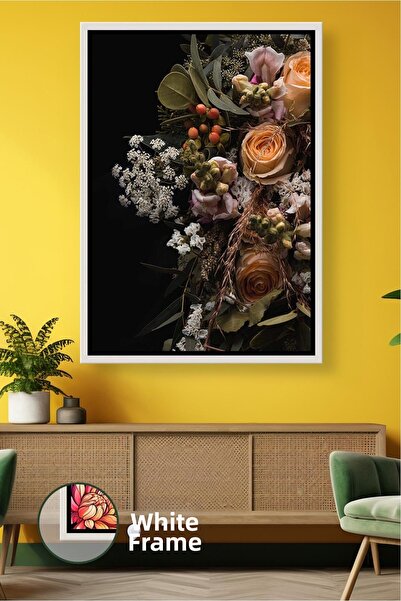 KOSS Dijital Aranjament de flori modern Pictură decorativă Ornament de perete...