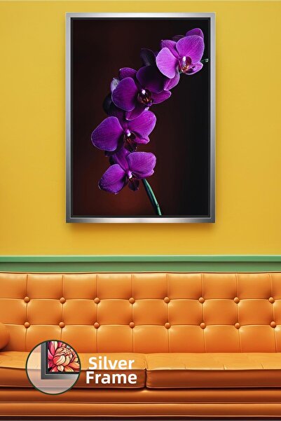 KOSS Dijital Decor de perete elegant și rafinat pentru birou, cu floare de or...