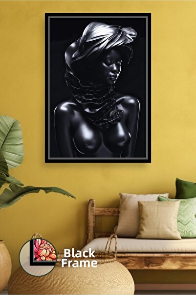 KOSS Dijital Διακόσμηση τοίχου με γυναικεία φιγούρα με λεπτομέρεια κεφαλιού σ...