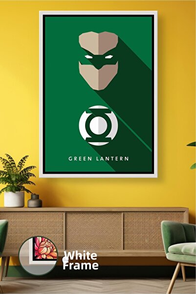 KOSS Dijital Lanterna verde, lanternă verde, design cu icoane, decor de peret...