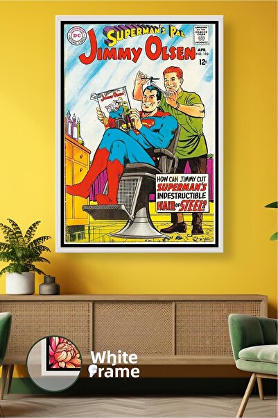 KOSS Dijital Διακόσμηση τοίχου με κόμικ του Superman Barber Stage, Πίνακας σε...