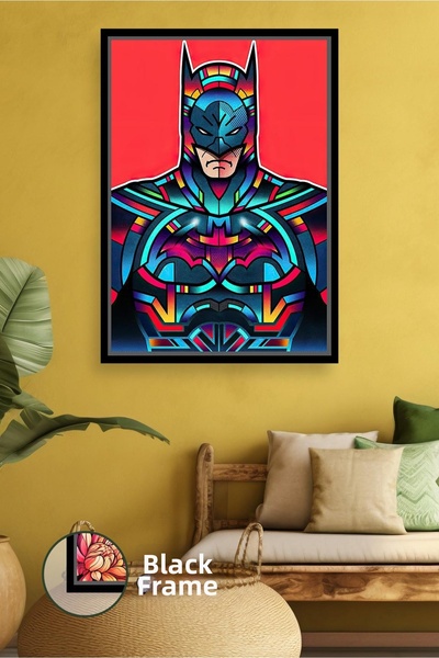 KOSS Dijital Διακόσμηση τοίχου Batman Πολύχρωμο σχέδιο ήρωα Διακόσμηση δωματί...