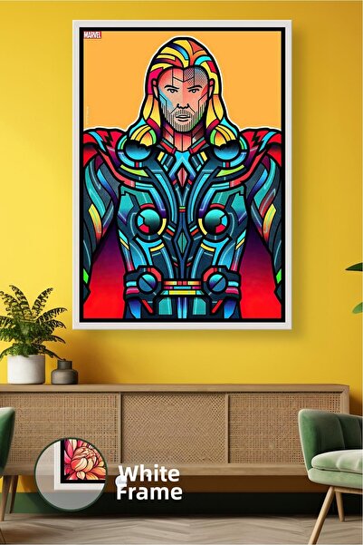 KOSS Dijital Decor de perete cu eroi Thor Marvel, armură puternică, design co...