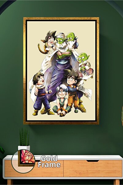 KOSS Dijital Dragon Ball Z Goku Piccolo Gohan Trunks Decor de perete anime Pi...