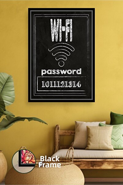 KOSS Dijital Tablou de perete scris cu parola WiFi, sufragerie, birou, bucătă...