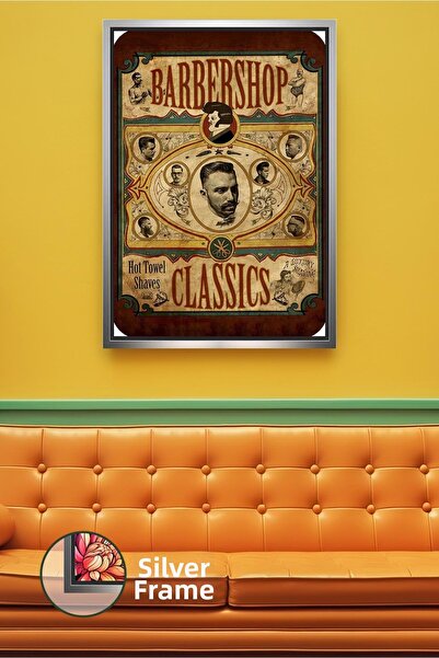 KOSS Dijital Portret clasic de frizerie, decor de perete pentru frizer, coafo...