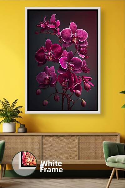 KOSS Dijital Decor de perete uimitor pentru sufragerie și dormitor, cu flori ...