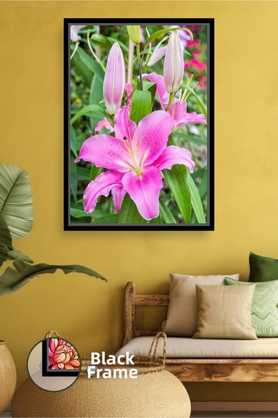 KOSS Dijital Natural Wall Decor Framed Canvas Painting for Fresh Living Room ...