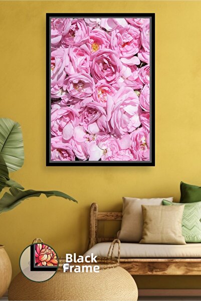 KOSS Dijital Διακοσμητικός πίνακας με μοτίβο λουλουδιών σε ροζ τριαντάφυλλο, ...