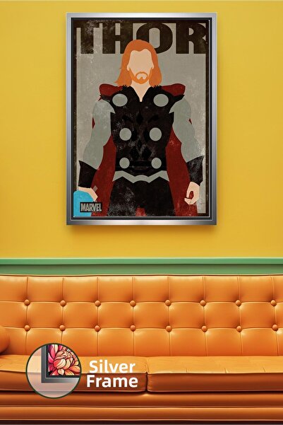 KOSS Dijital Decor de perete cu erou puternic Thor Marvel, design modern, pic...