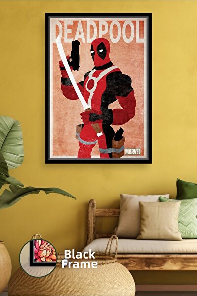KOSS Dijital Decor de perete Deadpool Marvel Pictură pe pânză înrămată Cameră...