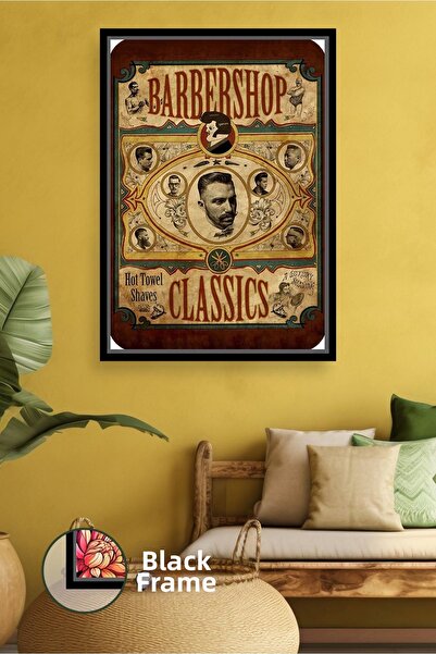 KOSS Dijital Portret clasic de frizerie, decor de perete pentru frizer, coafo...