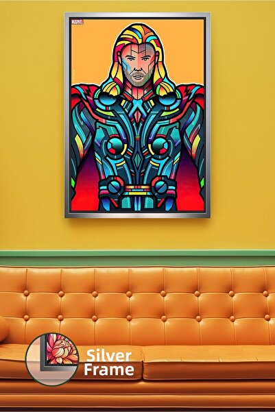 KOSS Dijital Decor de perete cu eroi Thor Marvel, armură puternică, design co...