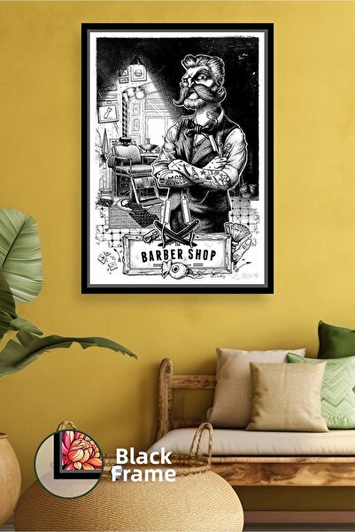 KOSS Dijital Figura clasică de ilustrație a maestruului berber, decor de pere...