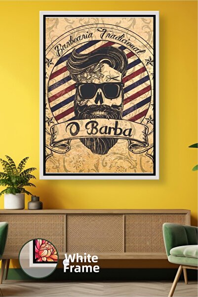 KOSS Dijital Bearded Man Figured Men's Wall Decoration Living Room Office and...