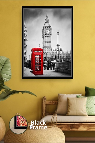 KOSS Dijital Big Ben și cabina telefonică roșie din Londra Atmosfera orașului...