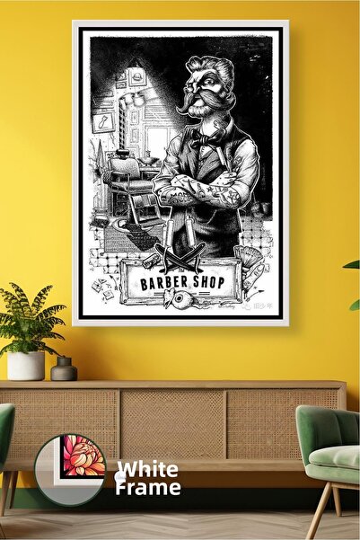 KOSS Dijital Figura clasică de ilustrație a maestruului berber, decor de pere...