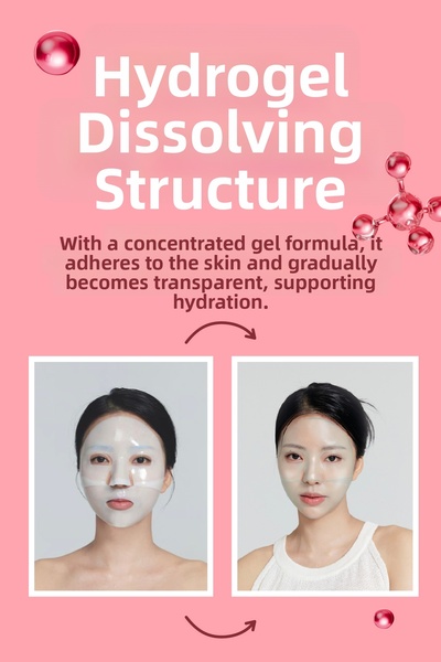 Dermal Collagen Hydrogel Transparent Korean Face Mask Moisturizing Nourishing Melting Mask 34 Gr.