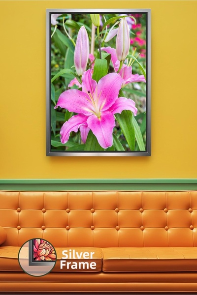 KOSS Dijital Natural Wall Decor Framed Canvas Painting for Fresh Living Room ...