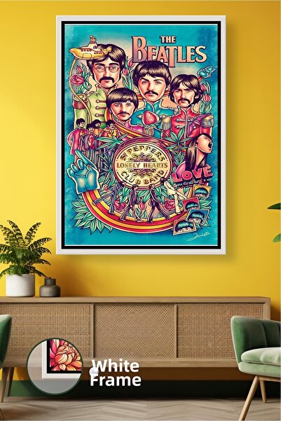 KOSS Dijital The Beatles Sgt. Ilustrație colorată cu tematică de piper, pictu...