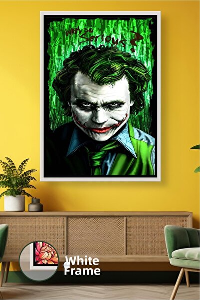 KOSS Dijital Decor de perete tematic Joker, pictură pe pânză înrămată pentru ...