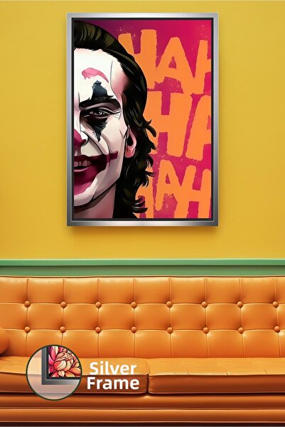 KOSS Dijital Decor de perete cu joker cu jumătate de față, pictură pe pânză î...