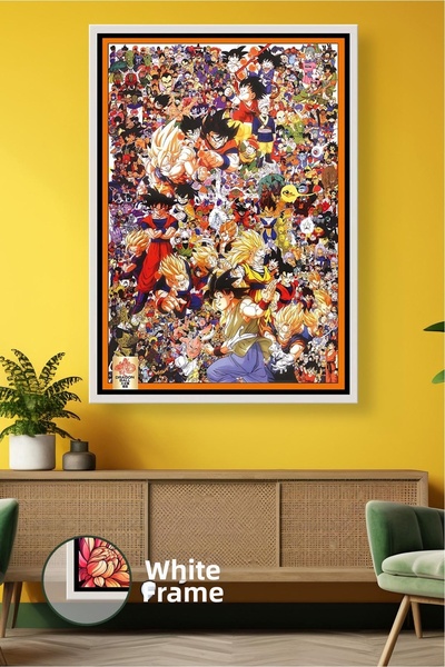 KOSS Dijital Dragon Ball Z personaj Colaj Anime Design Pictură pe pânză înrăm...