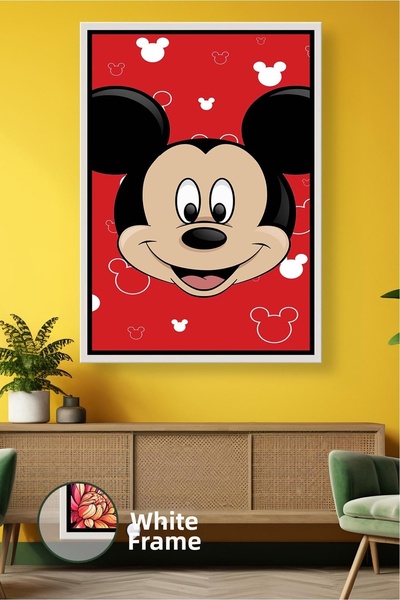 KOSS Dijital Διακοσμητικός πίνακας τοίχου με κορνιζάκι, με τον χαρούμενο χαρα...