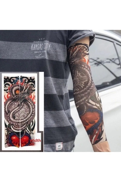 Twin Store Wearable Arm Tattoo Socks Tattoo 3D Printed Arm Leg Tattoo 2 Piece...