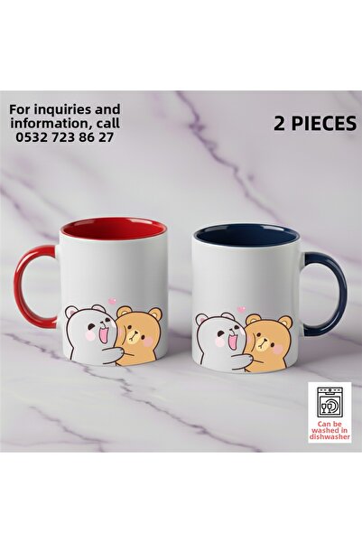 Ceymas Hediyelik 2-Piece Gift Dudububu Valentine's Day Birthday Bubududu Mug ...