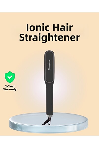 Najmaddin مشط فرد الشعر مع إمكانية ضبط الحرارة، مناسب للشعر الرفيع والسميك