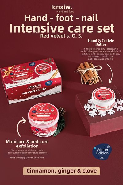 Mixup ! Hand and Foot Red Velvet Winter Edition Skin Care Set