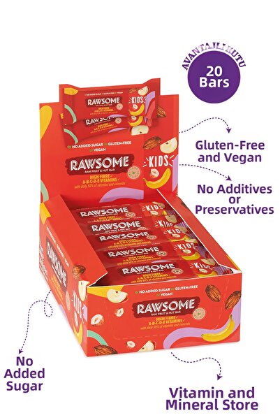 Rawsome 20 قطعة من الفيتامينات النباتية الخالية من الغلوتين للأطفال - 30 جم