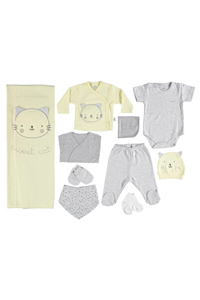 Bibaby Baby Yellow Patterned 10-Piece Hospital Discharge Set